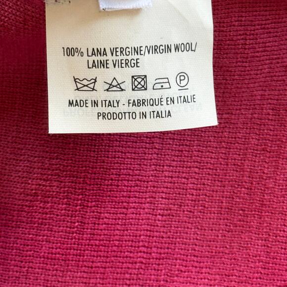 Yves Saint Laurent Wool V-Neck Cardigan Pink Size Medium Made‎ in Italy - Picture 8 of 8